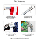 Chrome Finish Aluminum Pole W/ Anti Wrap Tube