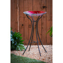 Hourglass Shape Metal Bird Bath Stand