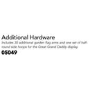 Additional 20 Garden Flag Arms for 05092