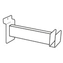 5" Hang rail Brackets for Slat wall, White, Set of 2