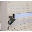 2" Hang rail Brackets for 0.5" Slot Standard, White, Set of 2