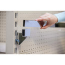 2" Hang rail Brackets for 0.5" Slot Standard, White, Set of 2