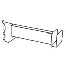 5" Hang rail Brackets for 0.5" Slot Standard, White, Set of 2