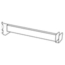 11" Hang rail Brackets for 0.5" Slot Standard, White, Set of 2
