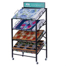 4-Shelf Metal Evergreen Floor Mat Display