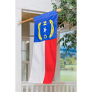 North Carolina State Flag House Applique Flag