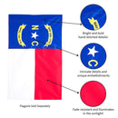 NC State Garden Applique Flag