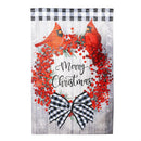 Country Berry Wreath Moire House Flag