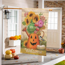 Halloween Watering Can Suede House Flag