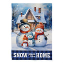 Snow Place Like Home Suede House Flag