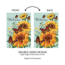 Butterfly Glow Burlap Garden Flag_x000D_