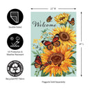 Butterfly Glow Burlap Garden Flag_x000D_