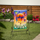 Hot Air Balloons Linen Garden Flag