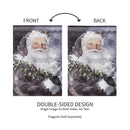 Santa in the Winter Lustre Garden Flag