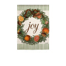 Joy Wreath Moire Garden Flag