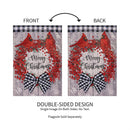 Country Berry Wreath Moire Garden Flag