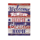 Farmhouse Home Sweet Home Garden Suede Flag