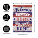 Farmhouse Home Sweet Home Garden Suede Flag
