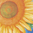 Welcome Sunflower Suede Garden Flag