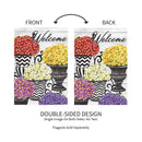 Fall Topiary Suede Garden Flag