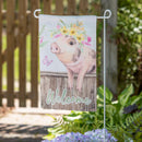 Home Spun Friends Suede Garden Flag