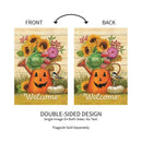 Halloween Watering Can Suede Garden Flag_x000D_