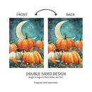 Watercolor Pumpkin Patch Suede Garden Flag_x000D_