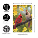 Fall Couple Suede Garden Flag_x000D_