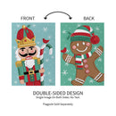 Christmas Icons Reversible Suede Garden Flag_x000D_