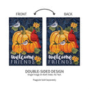 Welcome Friends of Fall  Applique Garden Flag_x000D_
