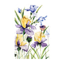 Golden Lilac Applique Garden Flag