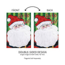 Ho Ho Ho Santa Applique Garden Flag