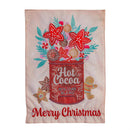 Hot Cocoa Holiday Blend Applique Garden Flag