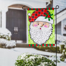 Santa Claus with Holly Garden Applique Flag