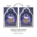 Come Let Us Adore Him Applique Garden Flag