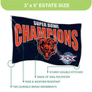 Chicago Bears Superbowl XX Champions Football 3x5 Flag
