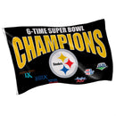 Pittsburgh Steelers 6X Superbowl Champions Football 3x5 Flag
