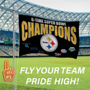 Pittsburgh Steelers 6X Superbowl Champions Football 3x5 Flag