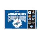 Los Angeles Dodgers Single Sided Flag w/ 2 Grommets, 3'x5' Multi Win Flag