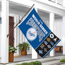 Los Angeles Dodgers Single Sided Flag w/ 2 Grommets, 3'x5' Multi Win Flag