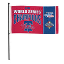 Philadelphia Phillies Single Sided Flag w/ 2 Grommets, 3'x5' Multi Win Flag