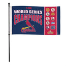 St Louis Cardinals Single Sided Flag w/ 2 Grommets, 3'x5' Multi Win Flag