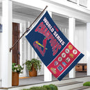 St Louis Cardinals Single Sided Flag w/ 2 Grommets, 3'x5' Multi Win Flag