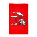 University of Georgia Single Sided Flag w/ 2 Grommets, 3'x5' Estate Size