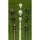 Ridged Cone Interchangeable Finial, Black