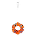 What She Shed Bird Feeder, Art Glass Hanging Petal Shaped