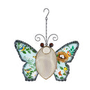 Pollinator Garden Bird Feeder, Metal Floral Butterfly, Asst of 2