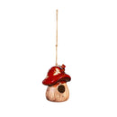Garden of Wonder Bird House, Ceramic Fantasy Mushroom