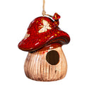 Garden of Wonder Bird House, Ceramic Fantasy Mushroom