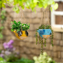 Chirpy Birds Ceramic Hanging Planter